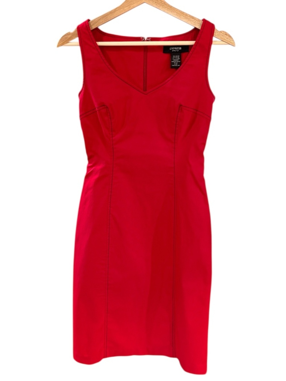 Express Stretch Sheath Dress - Red Size 1/2